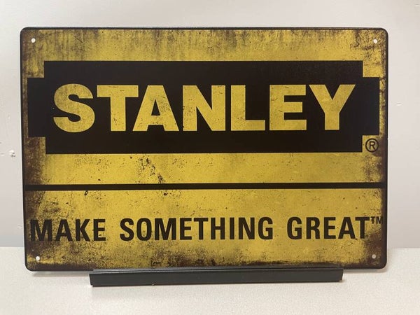 Stanley Make Something Great metalen reclamebord / wandbord (Old Look)