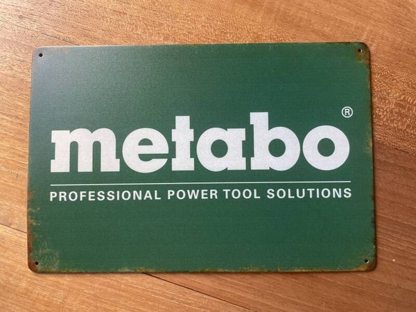 Metabo Professional Power Tool solutions metalen reclamebord (Old Look)