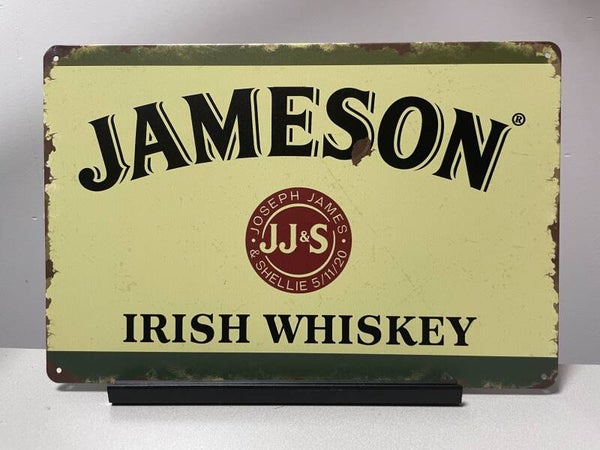 Jameson Irish Whiskey metalen reclamebord (Old Look)