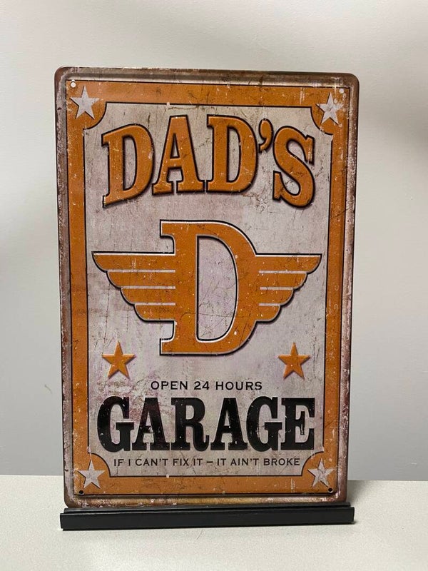 Dad’s Garage metalen wandbord (Old Look)