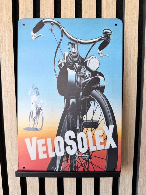 Velosolex / Solex metalen reclamebord / wandbord