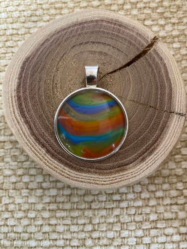 Hand made acrylhanger rond(11)