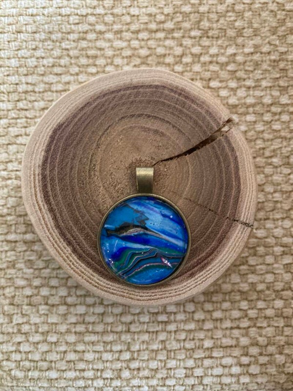 Hand made acrylhanger rond(16)