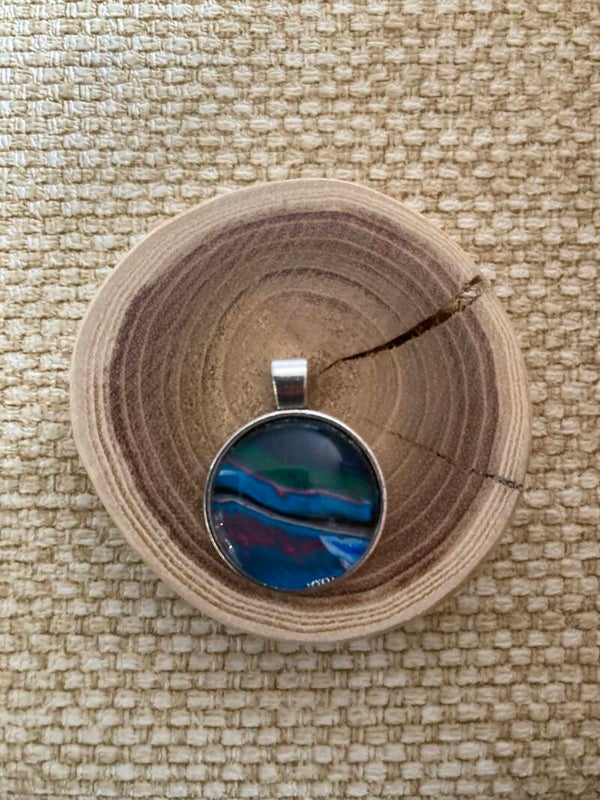 Hand made acrylhanger rond(17)