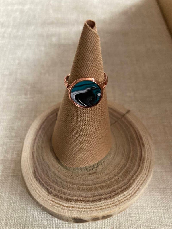 Hand made verstelbare ring klein (46)