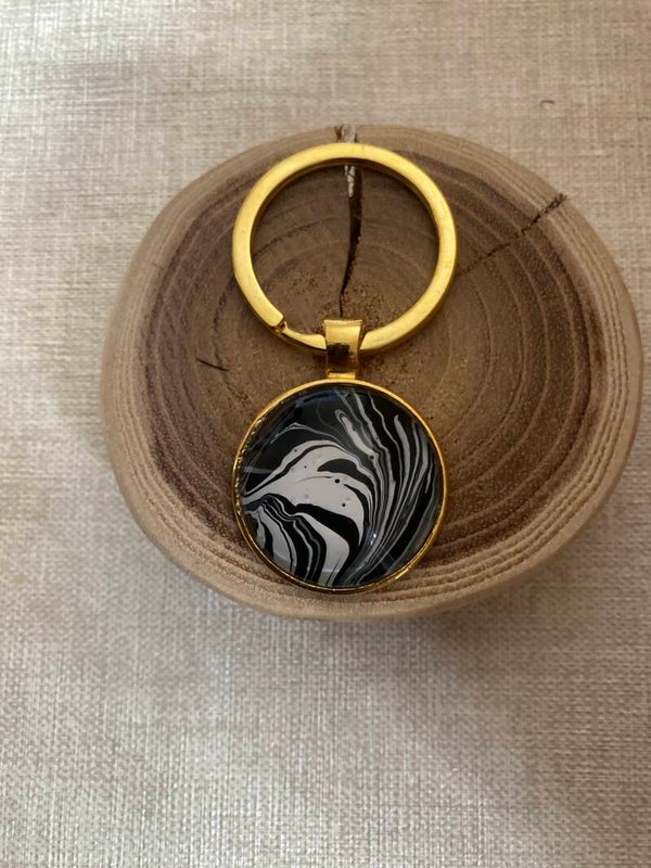 Hand made sleutelhanger rond (48)