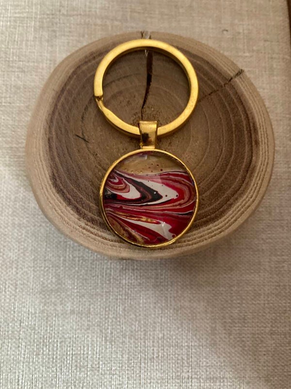 Hand made sleutelhanger rond (49)