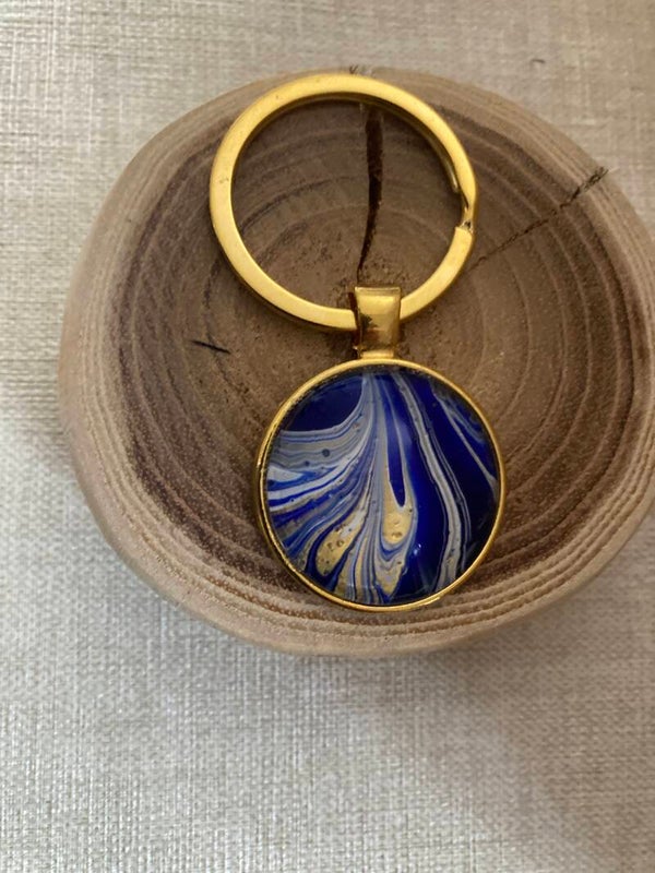 Hand made sleutelhanger rond (50)