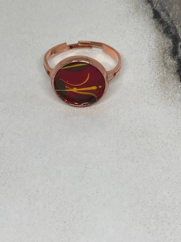 Hand made verstelbare ring (61)