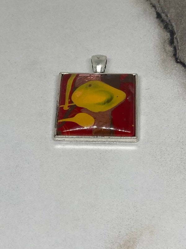 Hand made hangertje vierkant (76)