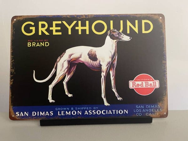 Greyhound Brand metalen reclamebord / wandbord (Old Look)