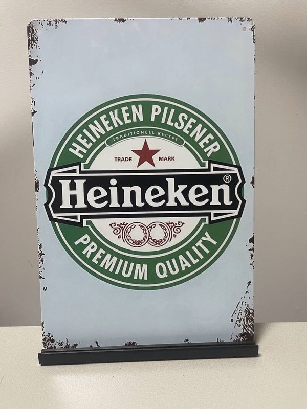Heineken bier metalen reclamebord (Old Look)
