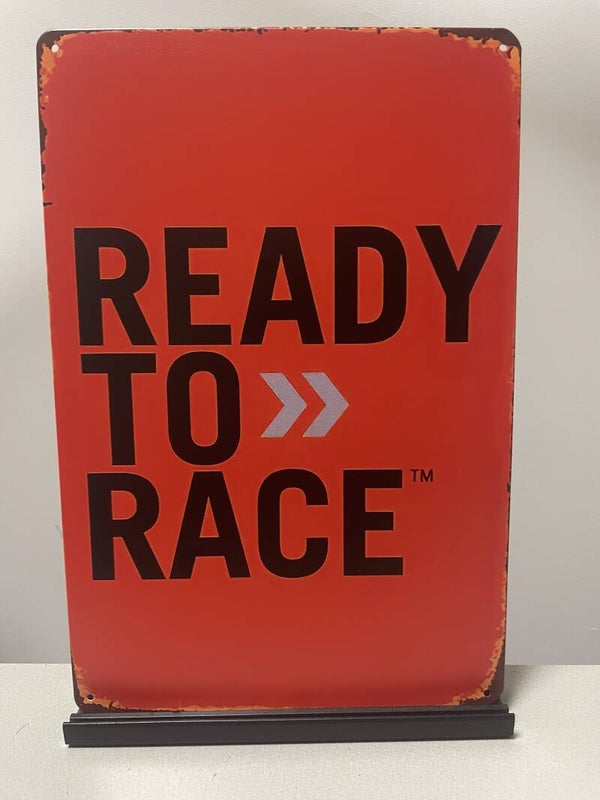 Ready to Race , metalen tekstbord (Old Look)