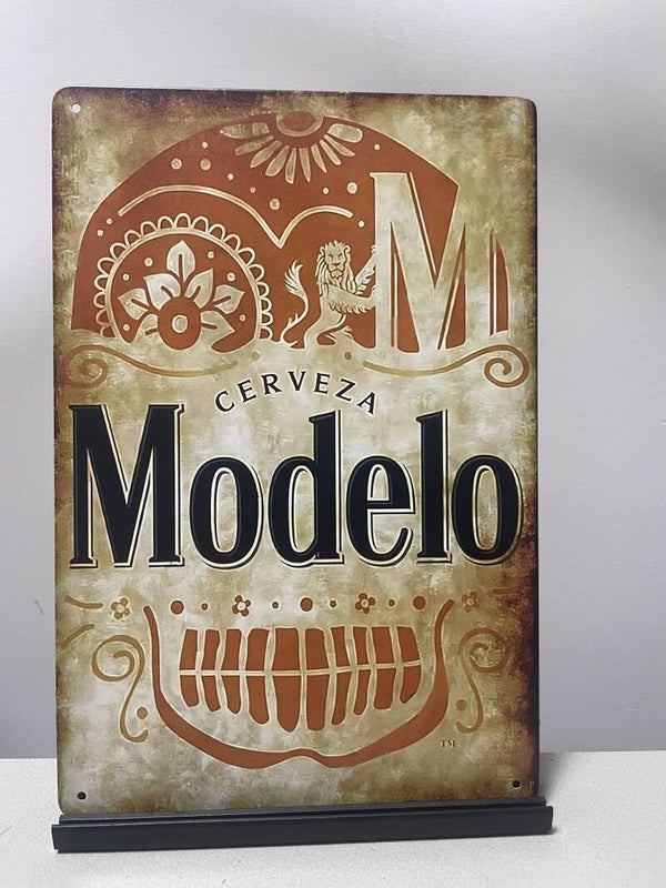 Modelo Cerveza metalen reclamebord (Old look)
