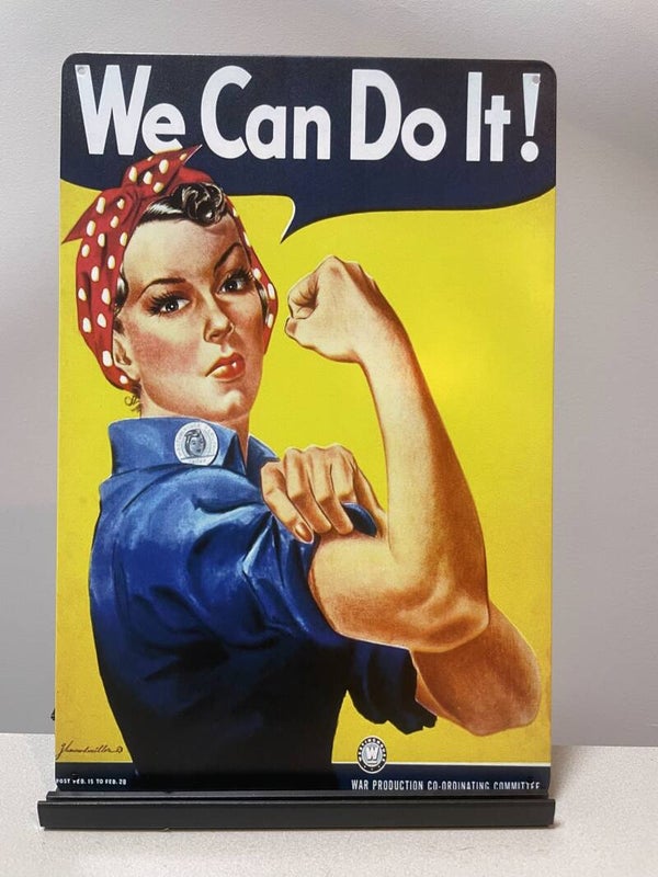 We Can Do It metalen reclamebord / wandbord (Old Look)