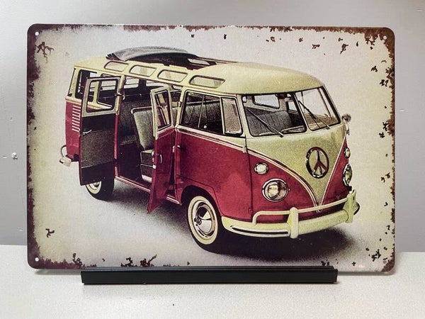 VW Volkswagen bus T1 metalen wandbord (Old Look)