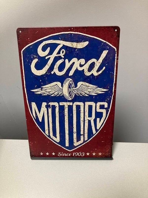 Ford Motors metalen reclamebord (Old Look)