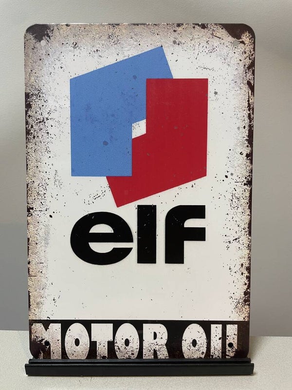 ELF Motor Oil metalen reclamebord / wandbord (Old Look)