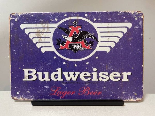 Budweiser metalen reclamebord / wandbord (Old Look)