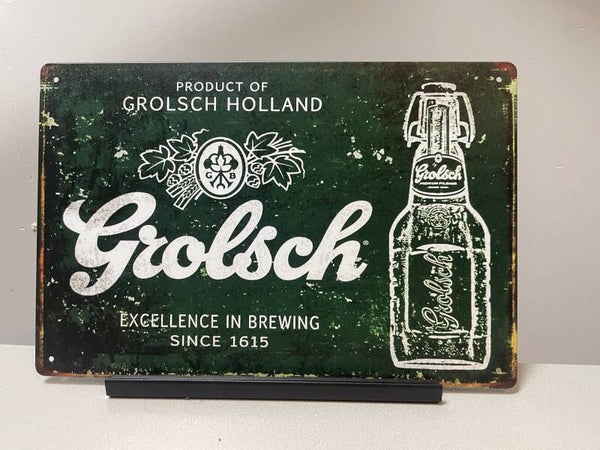 Grolsch metalen reclamebord / wandbord (Old Look)