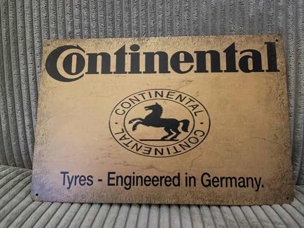 Continental banden metalen reclamebord (Old Look)