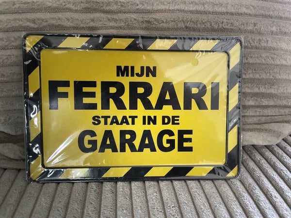 Mijn Ferrari , metalen giftcard