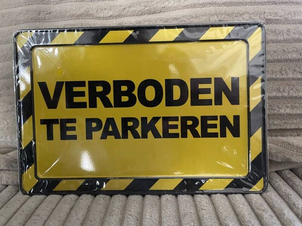 Verboden te parkeren , metalen giftcard