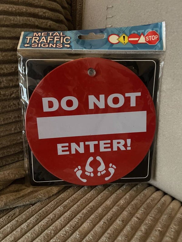 Do not enter , autoraambord