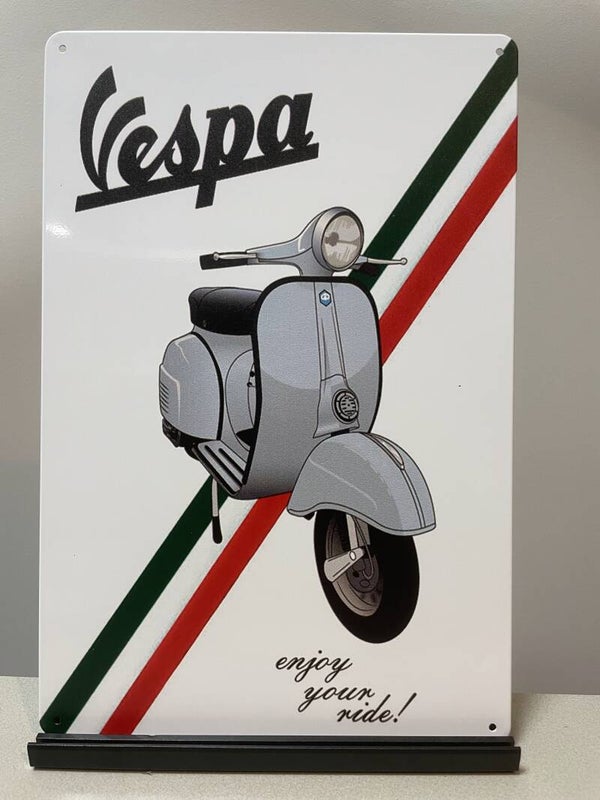 Vespa metalen reclamebord / wandbord