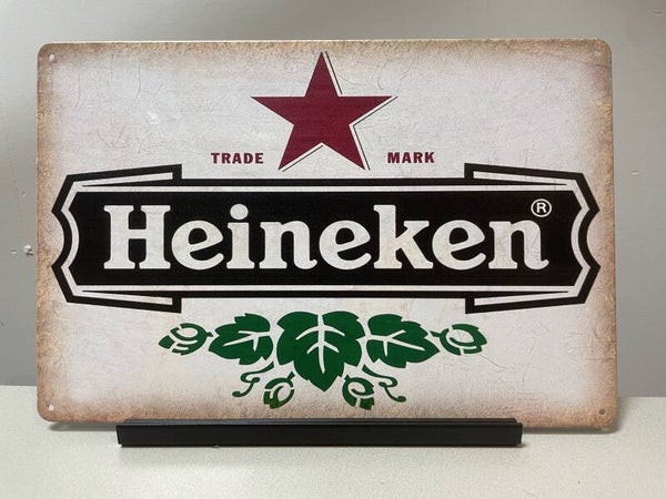 Heineken bier metalen reclamebord (Old Look)