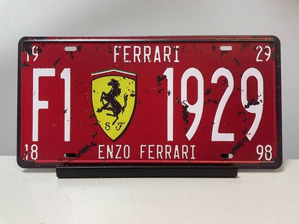 Ferrari metalen reclamebord (Old Look)