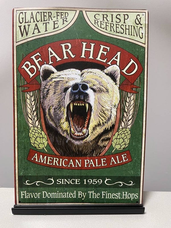 Bear Head  reclamebord (Old Look)