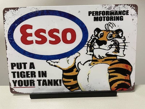 Esso reclamebord/wandbord (Old Look)