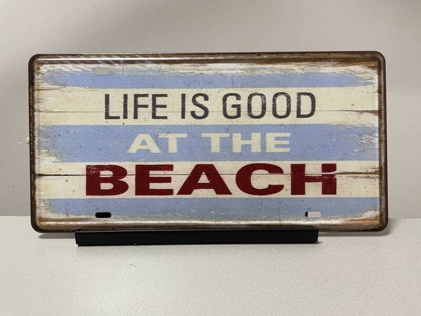Life is good  metalen tekstbord (Old Look)