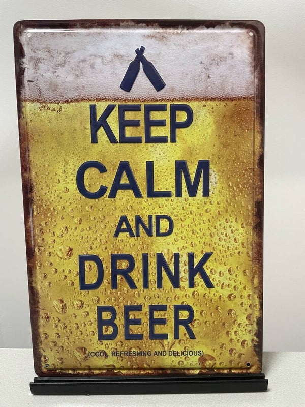 Keep calm and Drink Beer wandbord (Old Look)