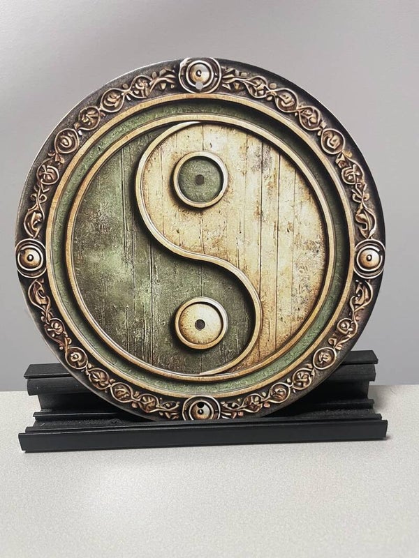 Yin Yang metalen wandbord (Old Look)