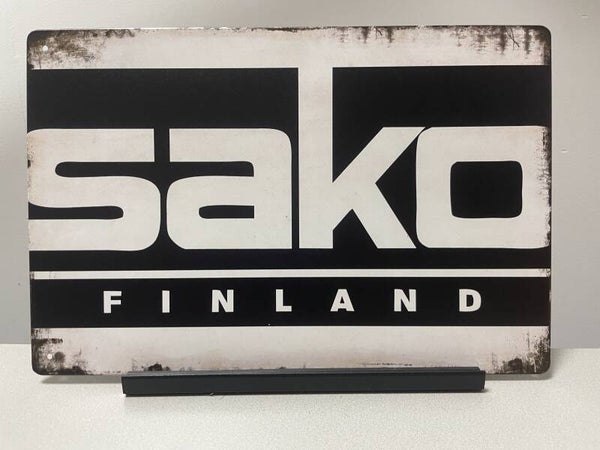 Sako Finland metalen reclamebord (Old Look)