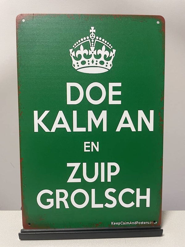 Grolsch metalen reclamebord (Old Look)
