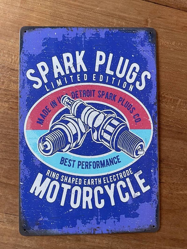 Spark Plugs  reclamebord (Old Look)