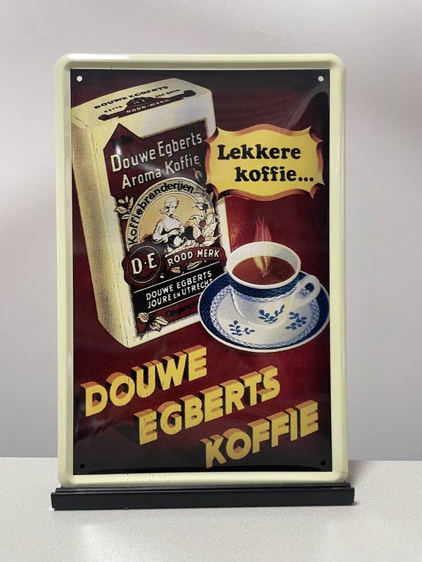 Douwe Egberts Koffie metalen reclamebord (Old Look)