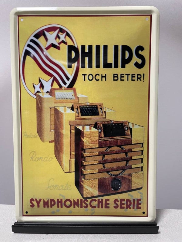 Philips Symphnische Serie metalen reclamebord (Old Look)