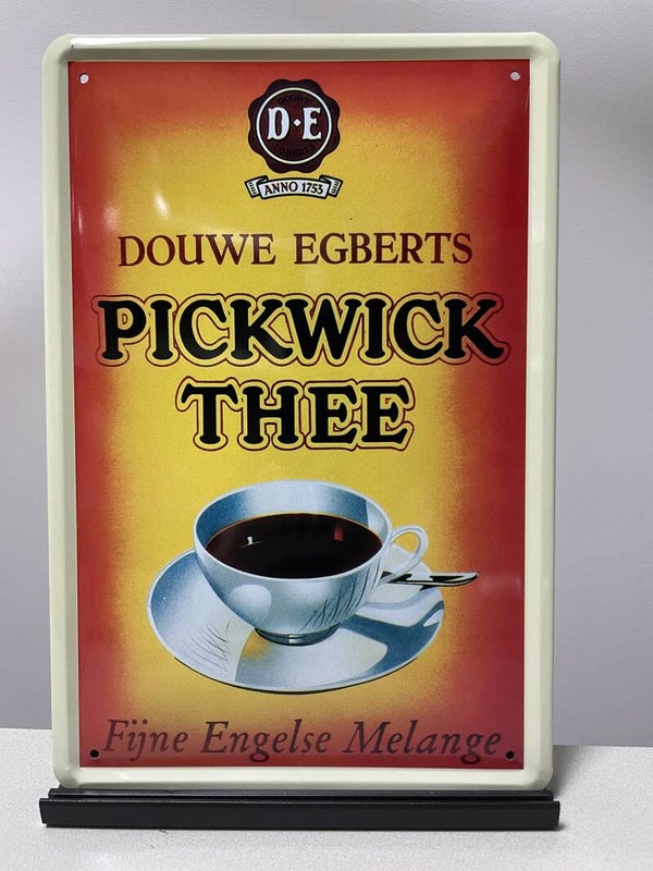 Pickwick thee metalen reclamebord (Old Look)