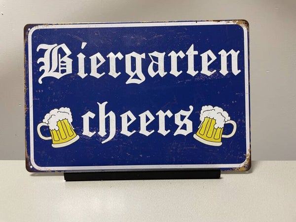 Biergarten cheers tekstbord (Old Look)