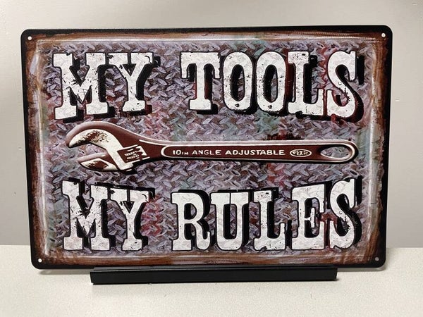 MY TOOLS …. tekstbord (Old Look)