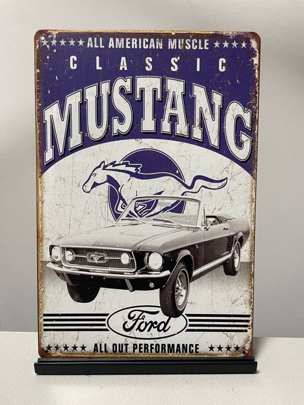 Mustang metalen reclamebord (Old Look)