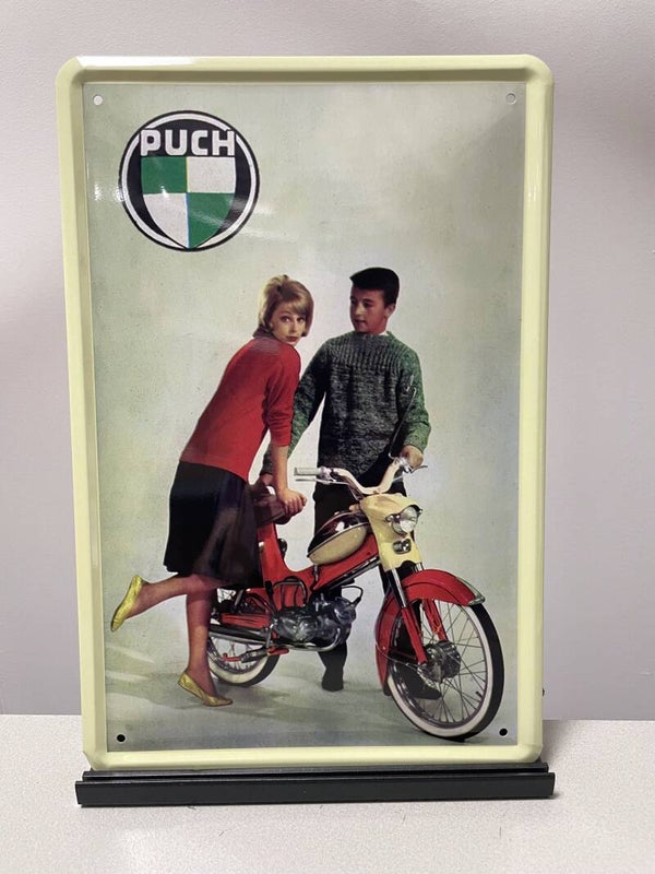 Puch metalen reclamebord / wandbord (Old Look)