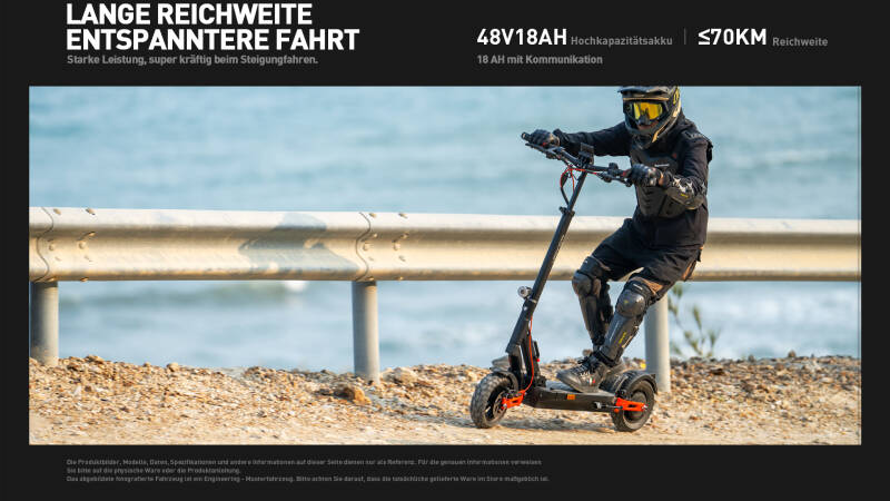 Joyor T6E E-Scooter, 500 Watt, Akku