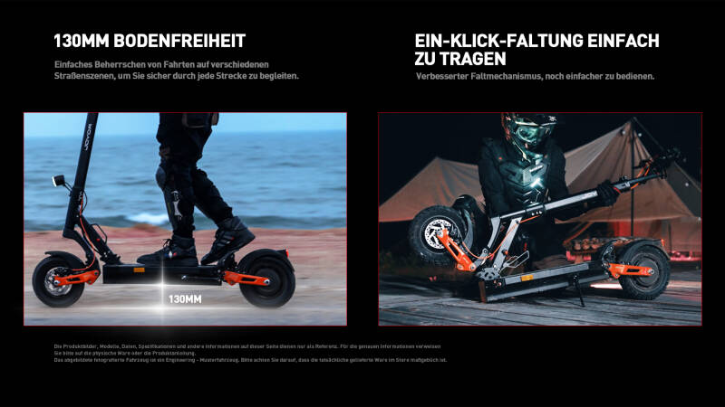 Joyor T6E Pro E-Scooter, 500 Watt, V-Max. 20 km/h