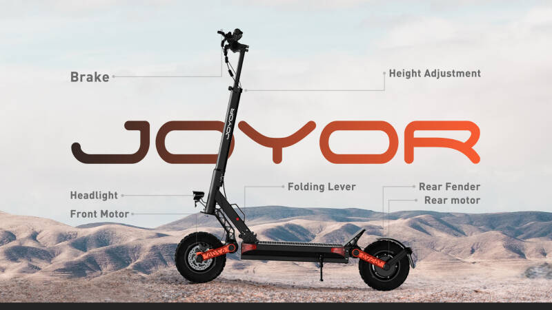 Joyor S10S-Z Escooter mit 2000 Watt Nennleistung, 65 km/ schnell, höhenverstellbarer E-Scooter