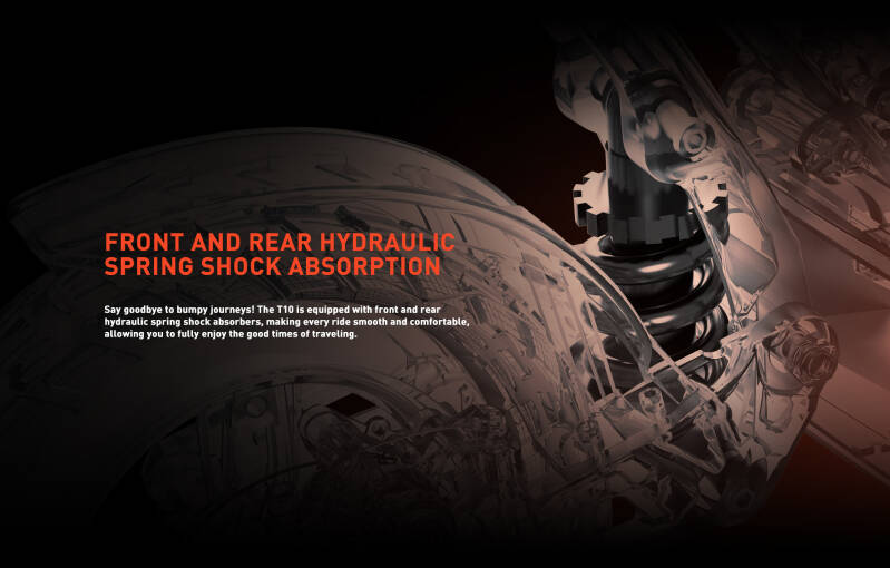 Joyor T10 Elektroscooter Federung